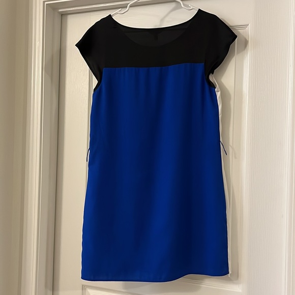 Express Color Block Sheath Dress, Women’s Size M, White/Blue/Black - Picture 5 of 12